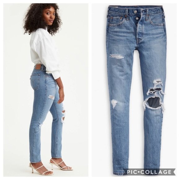 Levi’s Premium 501 Skinny Women’s Jeans NWT - Picture 2 of 8